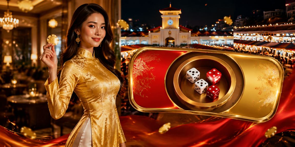 Thiếu nữ áo dài TP.HCM bên bàn tài xỉu – biểu tượng văn hóa casino Việt Nam